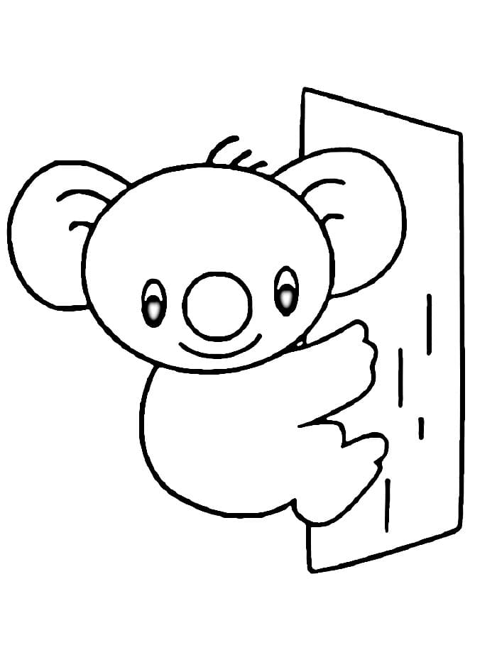 Ücretsiz Yazdırılabilir Koala Boyama Sayfası