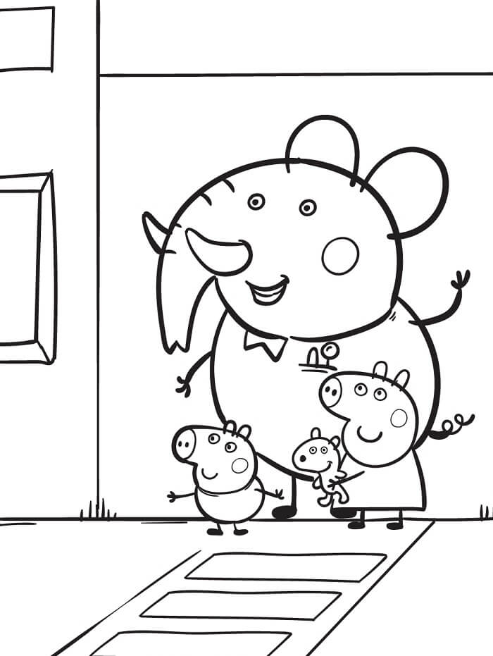 Ücretsiz Yazdırılabilir Peppa Pig Boyama Sayfası