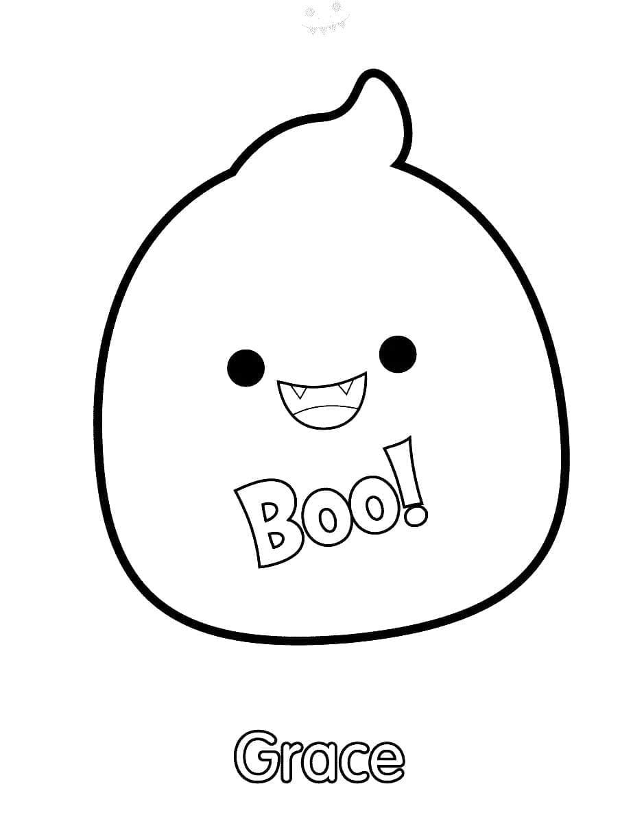Ücretsiz Yazdırılacak Squishmallow Boyama Sayfası
