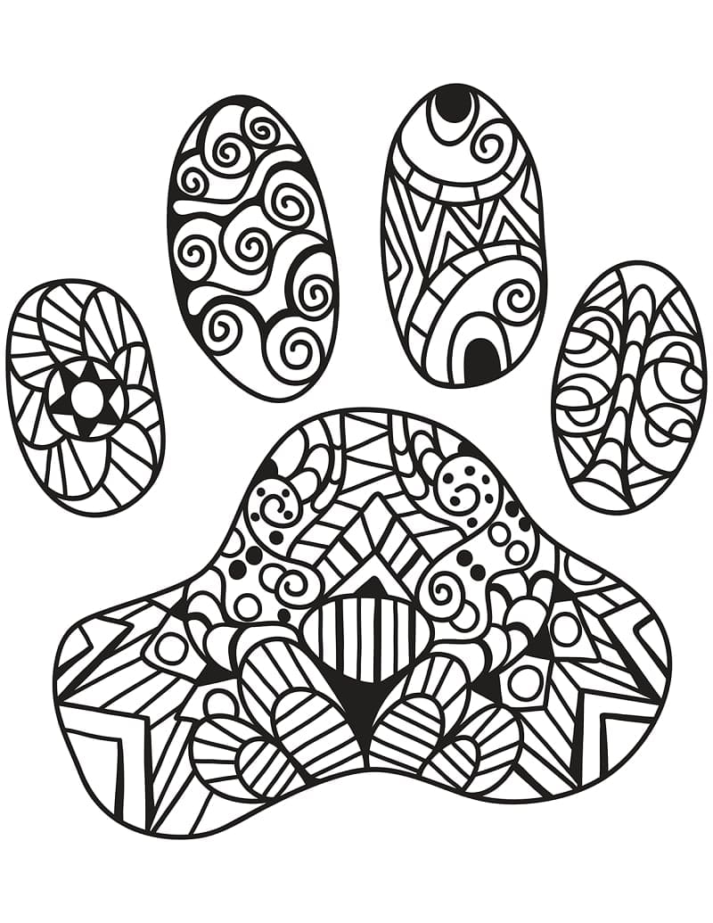 Ücretsiz Zentangle Resmi Boyama Sayfası