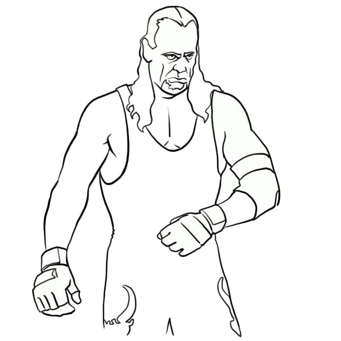WWE Güreş (12) Boyama Sayfası