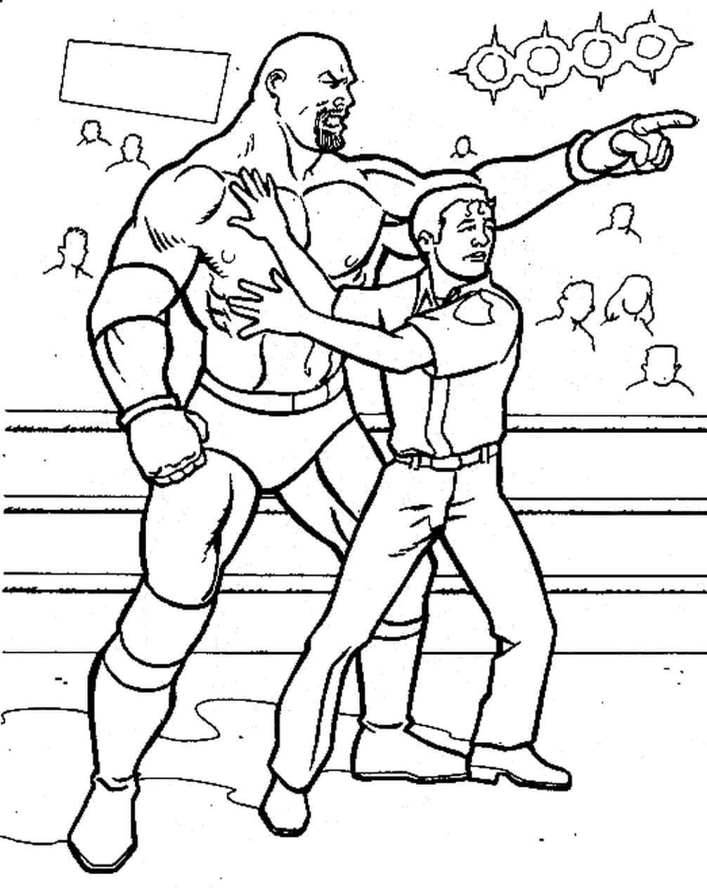 WWE Güreş (15) Boyama Sayfası