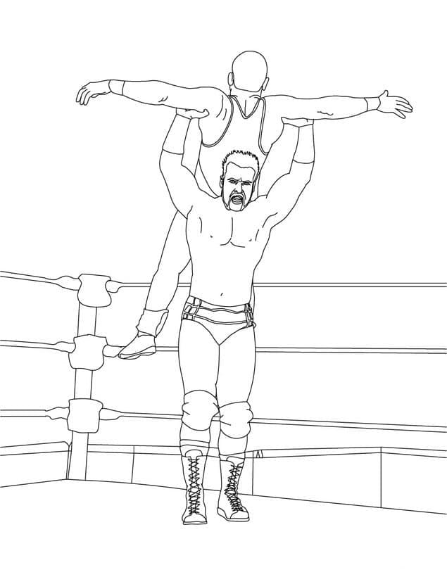 WWE Güreş (17) Boyama Sayfası
