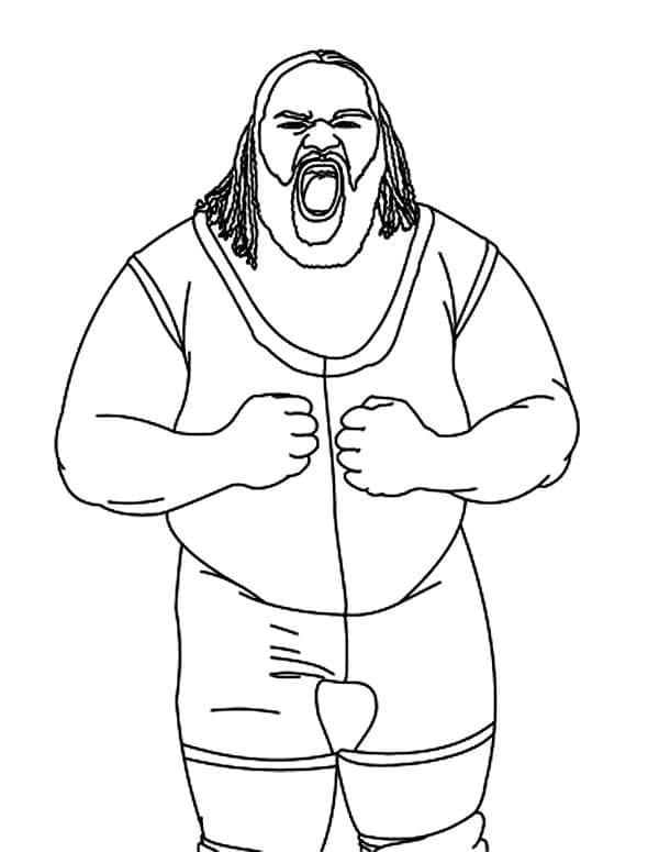 WWE Güreş (19) Boyama Sayfası