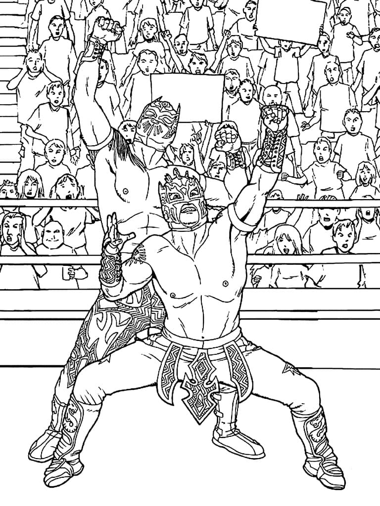WWE Güreş (8) Boyama Sayfası