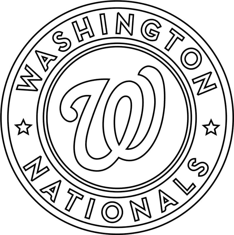 Washington Nationals Logo Boyama Sayfası