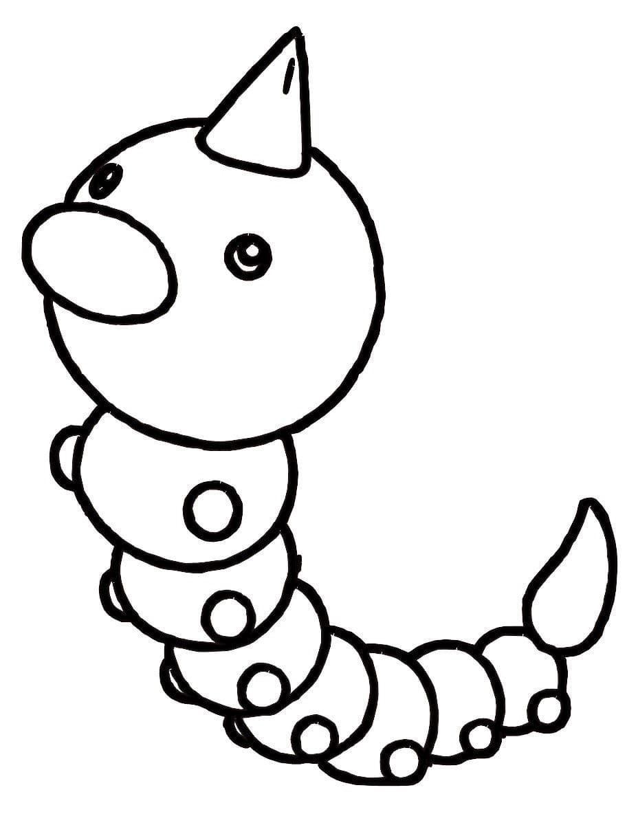 Weedle Pokemon Boyama Sayfası