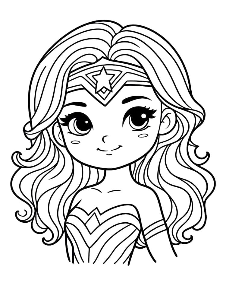 Wonder Woman Boyama Sayfaları