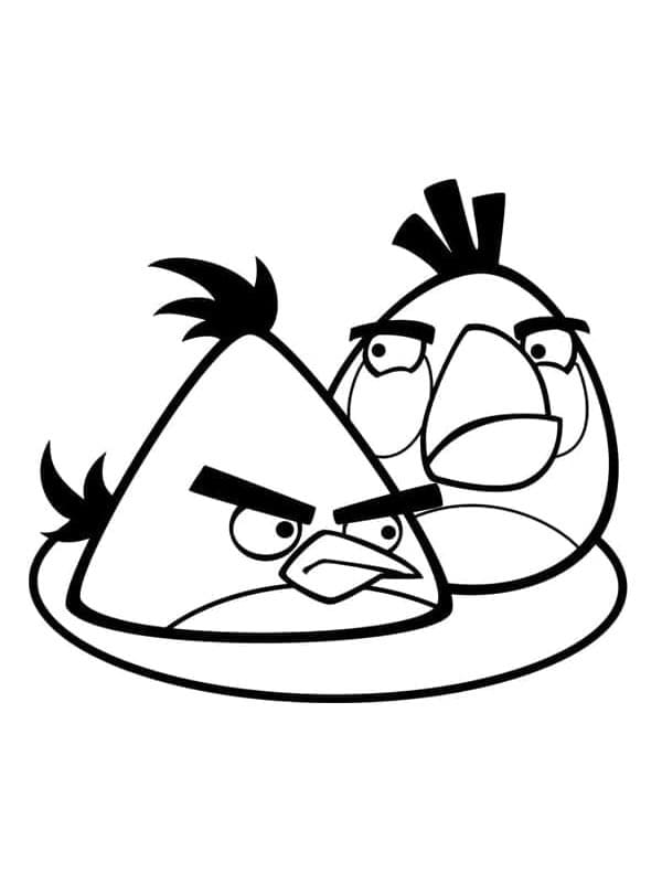Yazdırılabilir Angry Birds Çocuk Görseli Boyama Sayfası