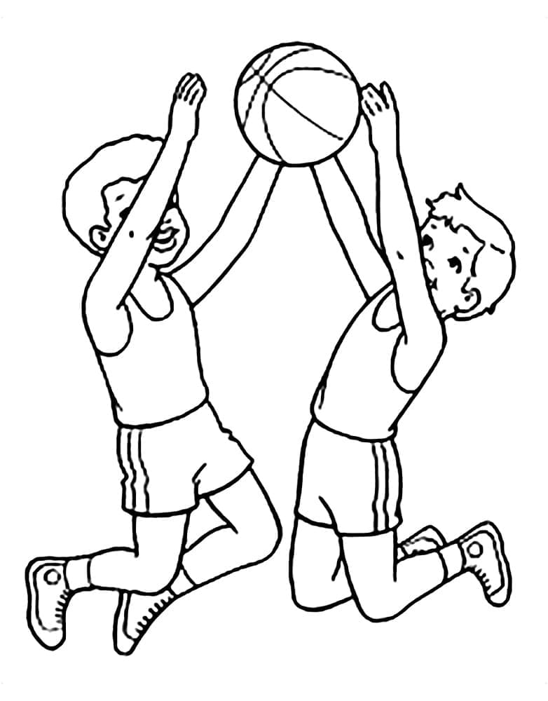 Yazdırılabilir Basketbol Boyama Sayfası
