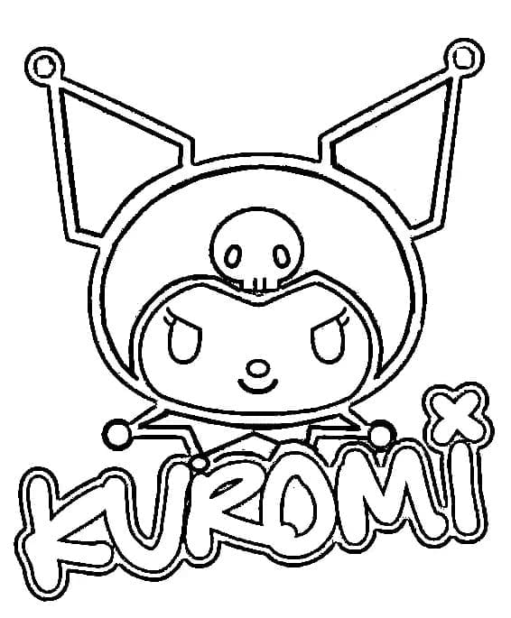 Yazdırılabilir Kuromi Resmi Boyama Sayfası