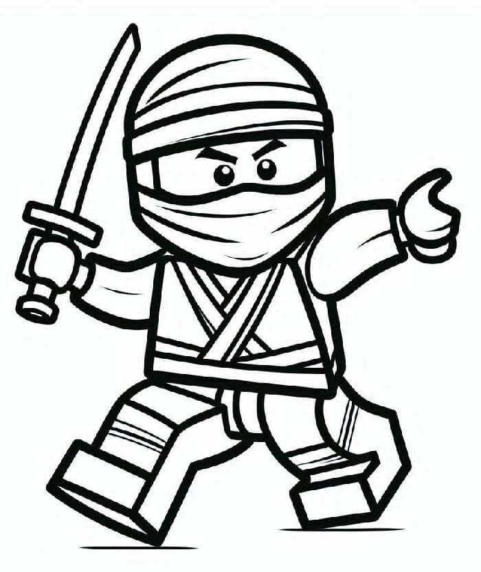 Yazdırılabilir Ninjago Ücretsiz Boyama Sayfası