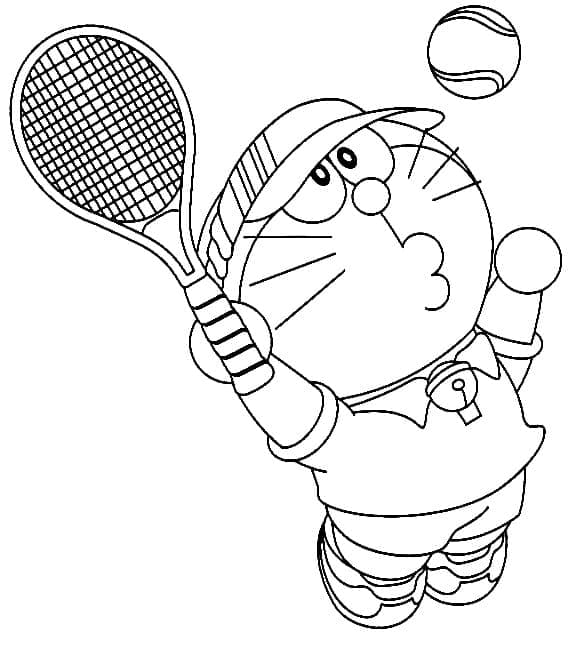 Yazdırılabilir Tenis Ücretsiz Boyama Sayfası