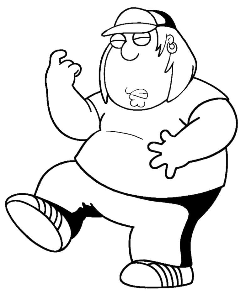 Yazdırılabilir Ücretsiz Family Guy Boyama Sayfası
