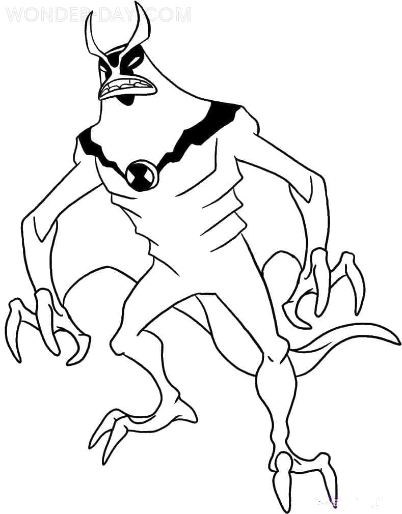 Yazdırılacak Ben 10 Boyama Sayfası