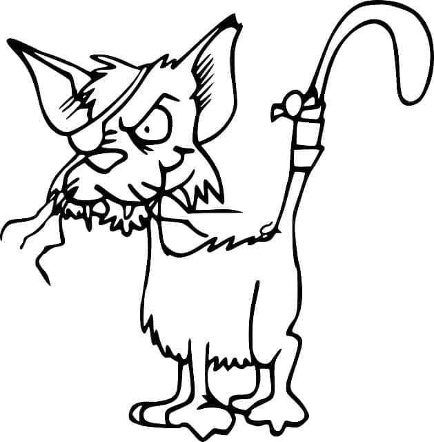 Yazdırılacak Kedi Boyama Sayfası