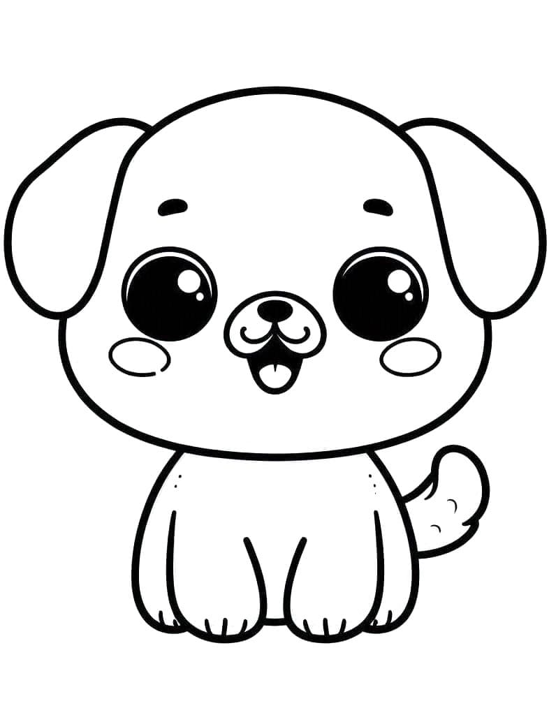 Yazdırılacak Köpek Boyama Sayfası