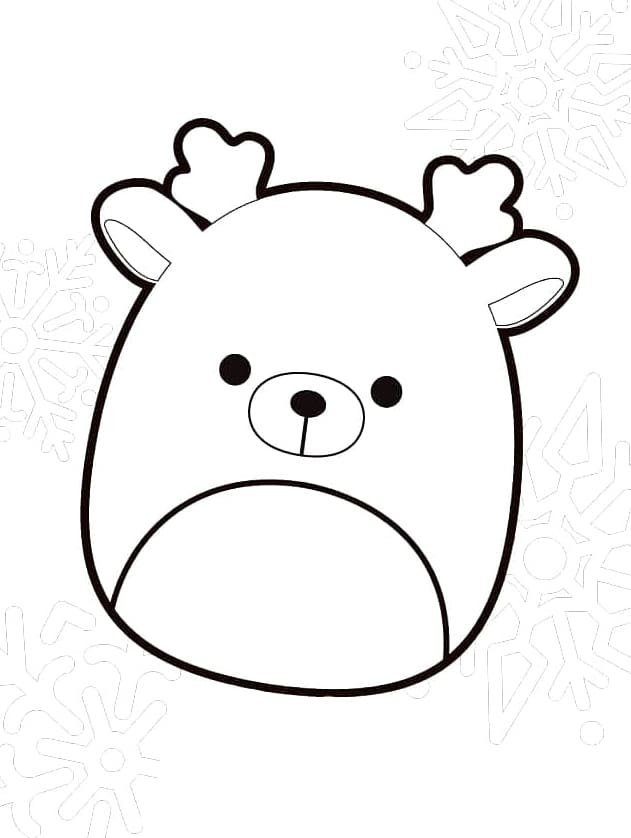 Yazdırılacak Squishmallow Boyama Sayfası