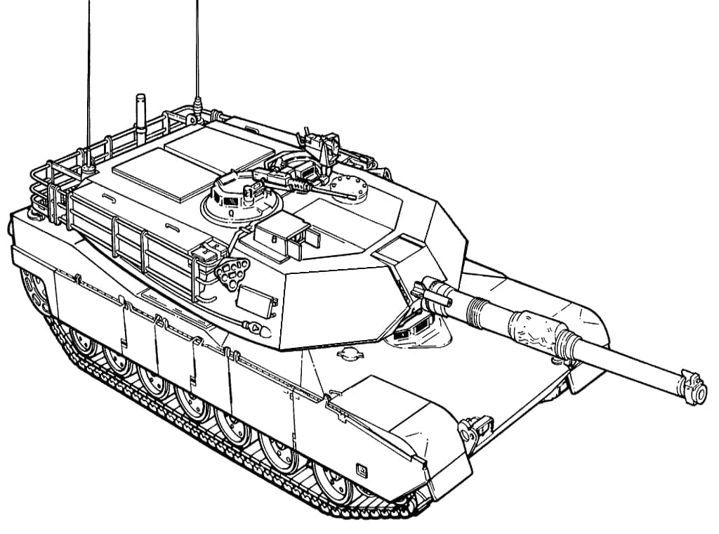Yazdırılacak tank Boyama Sayfası