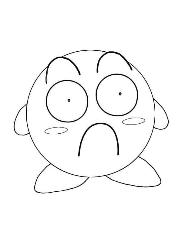 Yazdırılır Kirby Görseli Boyama Sayfası