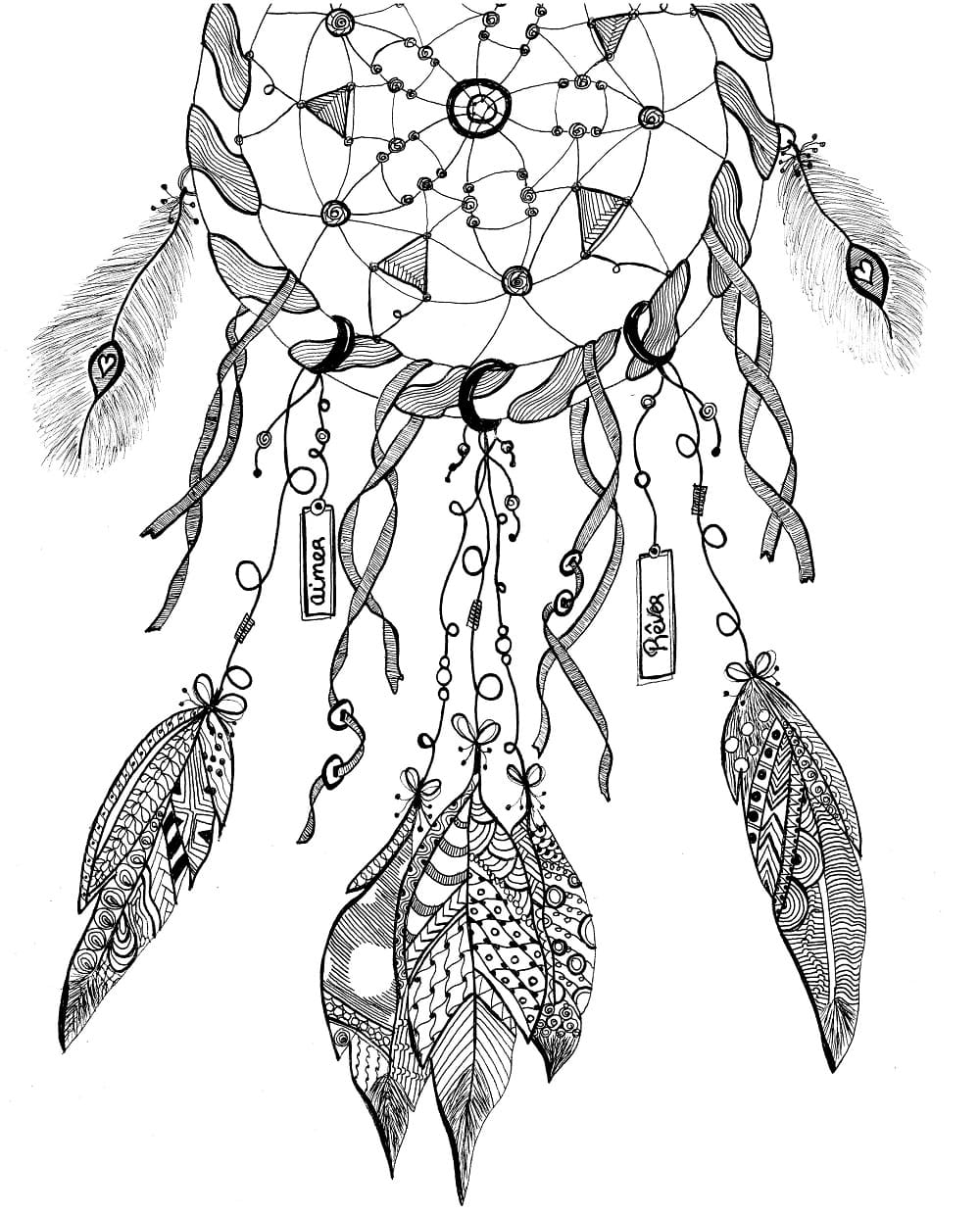 Yetişkinler İçin Zentangle Boyama Sayfası