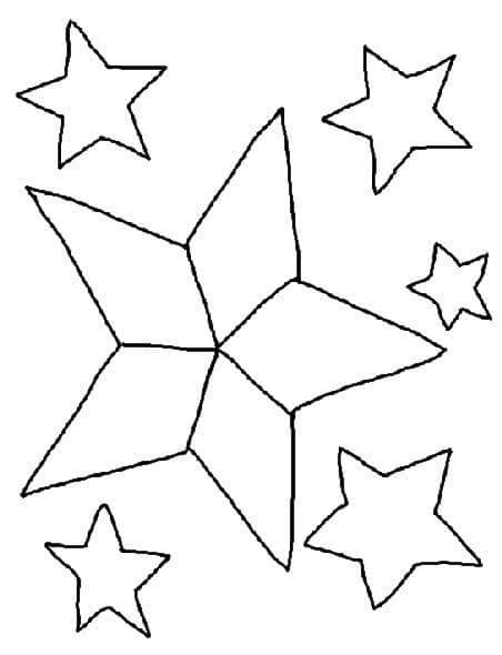 Yıldız (6) Boyama Sayfası