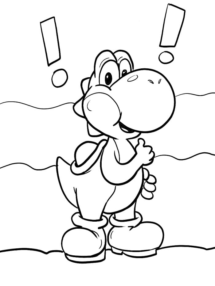 Yoshi Oyunu Boyama Sayfası