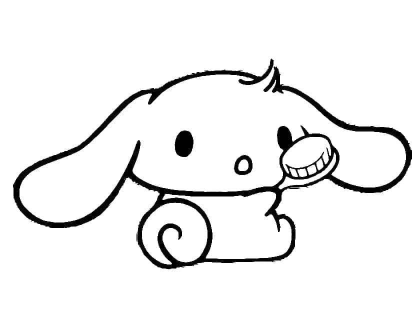 Bebek Cinnamoroll Boyama Sayfası