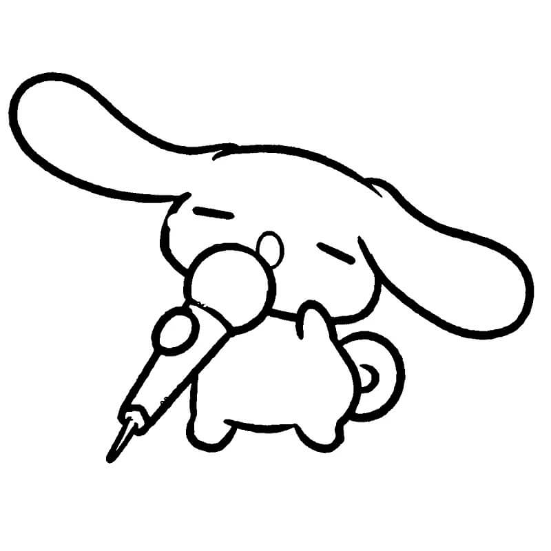 Bedava Yazdırılabilir Cinnamoroll Boyama Sayfası