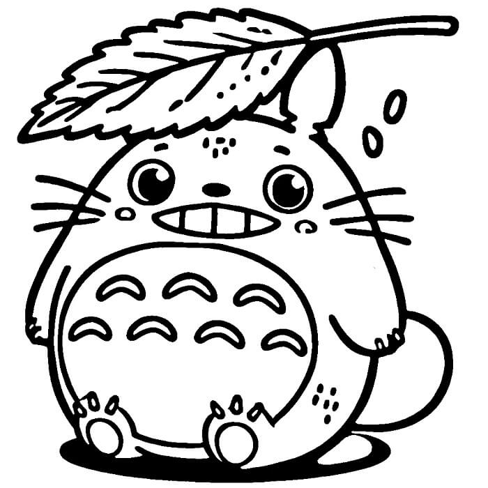 Bedava Yazdırılabilir Totoro Boyama Sayfası