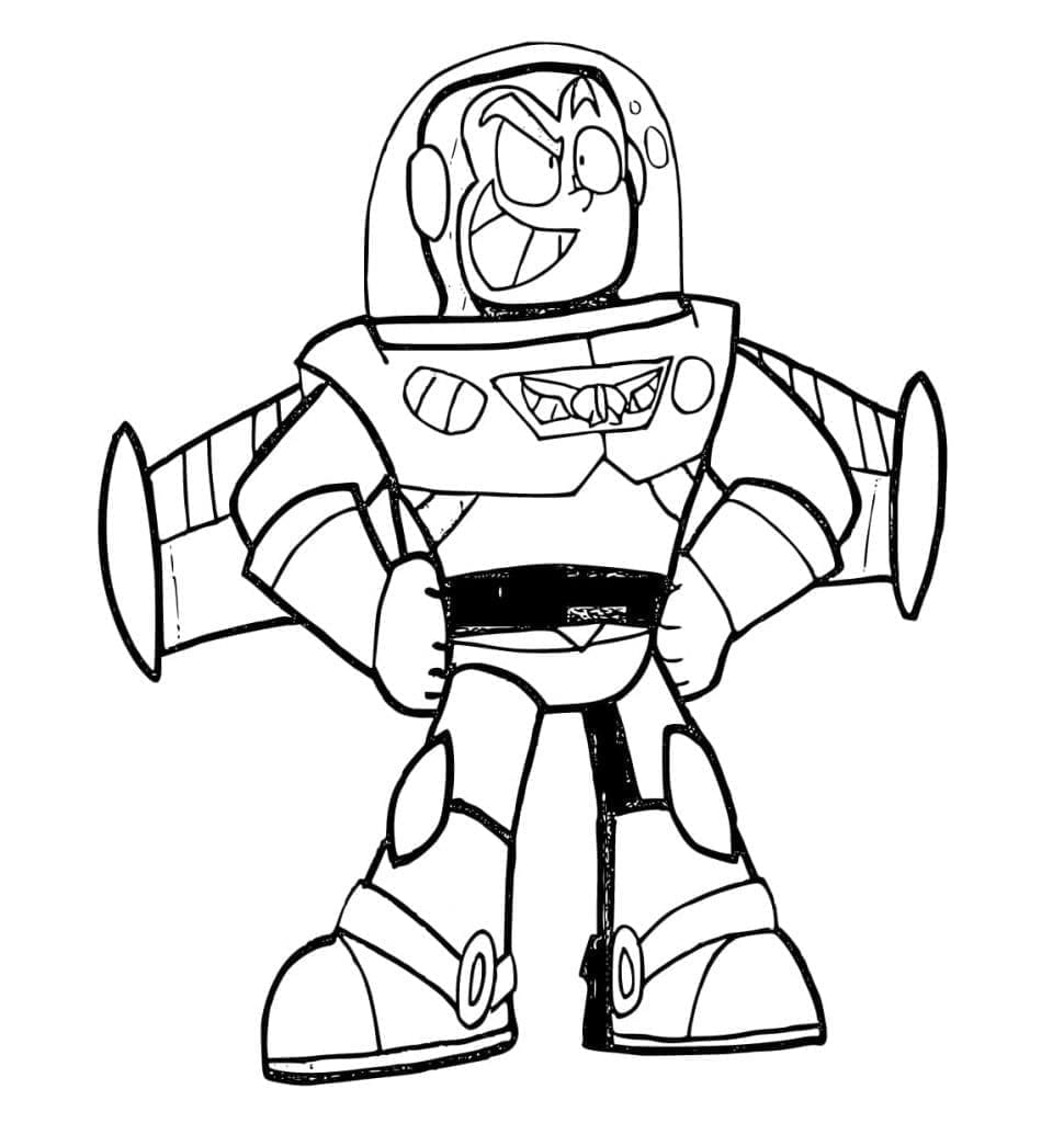 Buzz Lightyear 1 Yaş Çocuklar İçin Boyama Sayfası