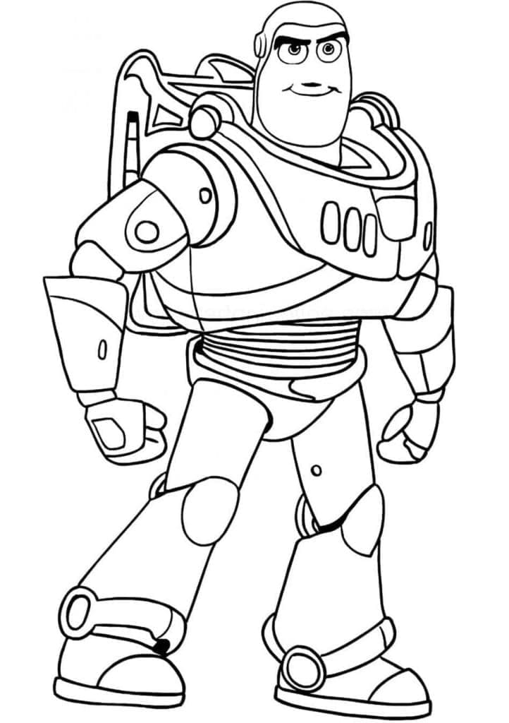 Buzz Lightyear 3 Yaş Çocuklar İçin Boyama Sayfası