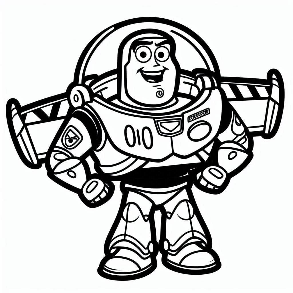 Buzz Lightyear 5 Yaş Çocuklar İçin Boyama Sayfası