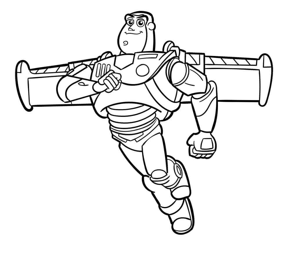 Buzz Lightyear Bedava Boyama Sayfası