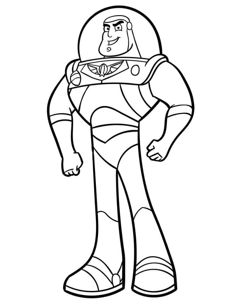 Buzz Lightyear Çocuklar İçin Boyama Sayfası