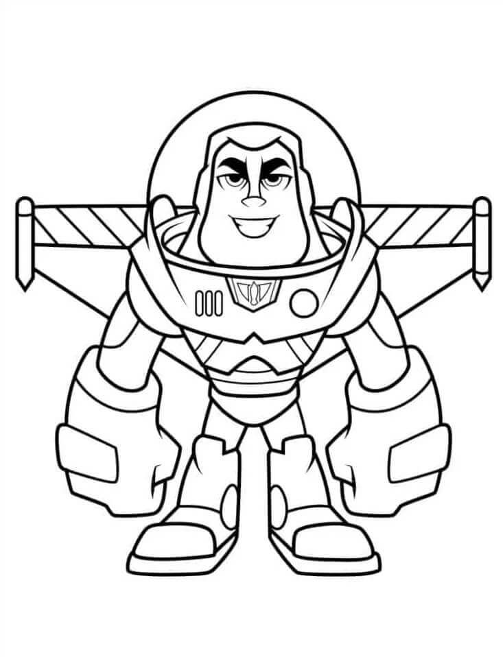 Buzz Lightyear Disney Pixar'dan Boyama Sayfası