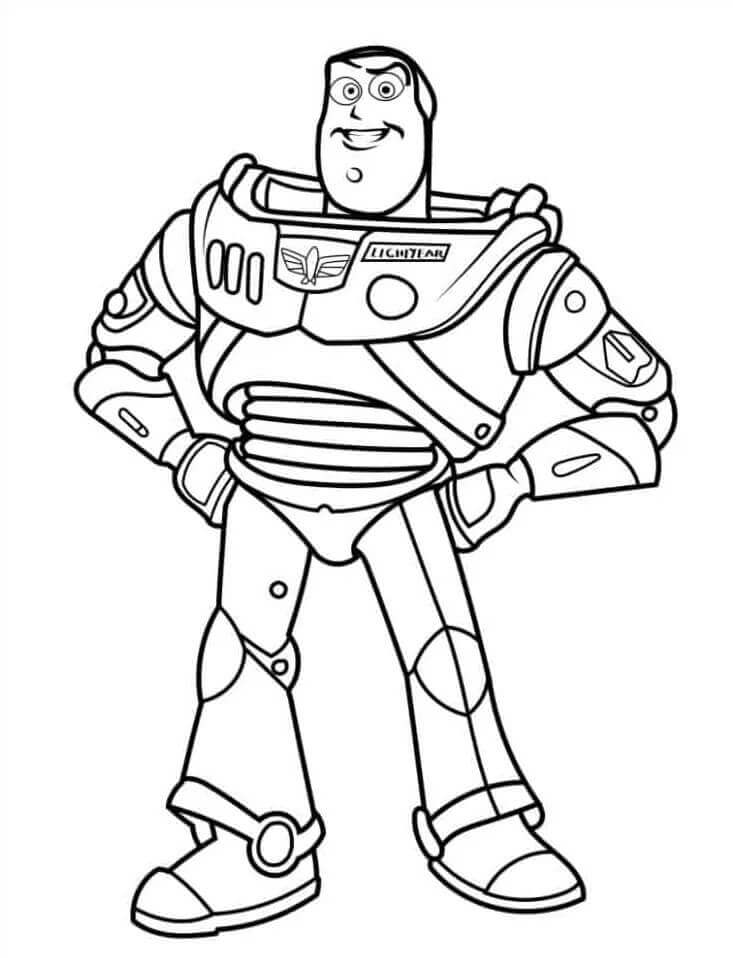 Buzz Lightyear Disney'den Boyama Sayfası