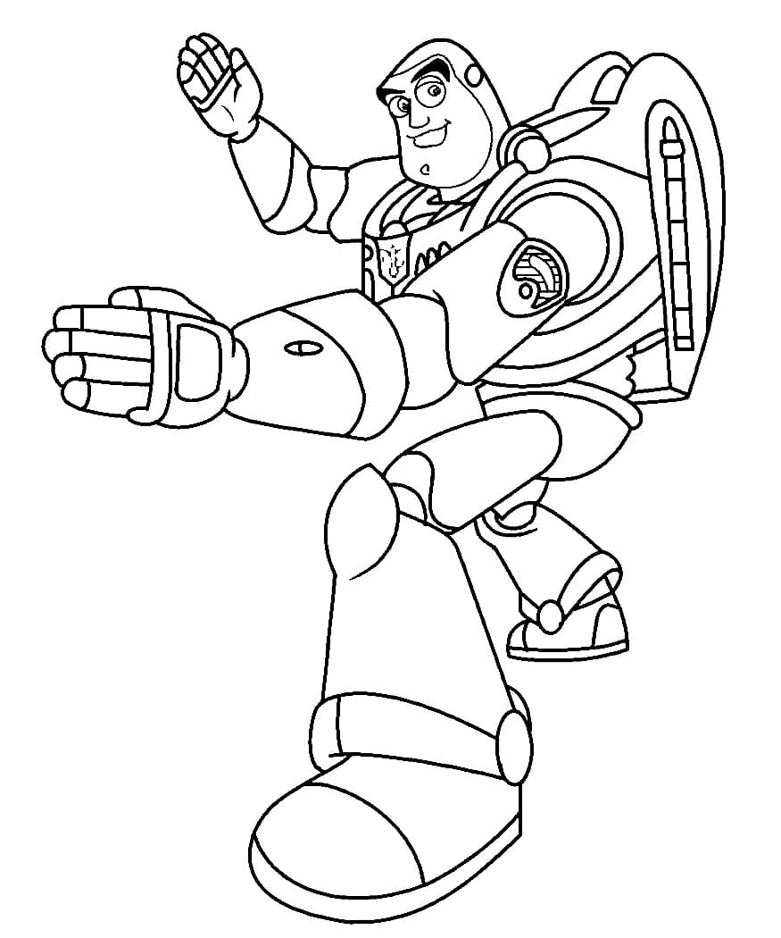 Buzz Lightyear Ücretsiz Görsel Boyama Sayfası