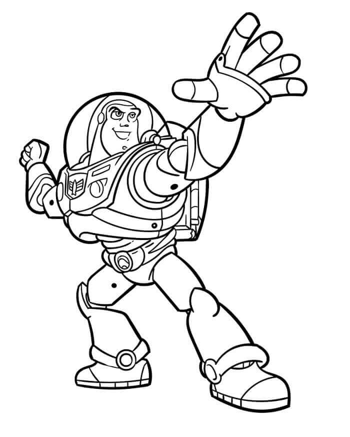 Buzz Lightyear Ücretsiz Olarak Boyama Sayfası