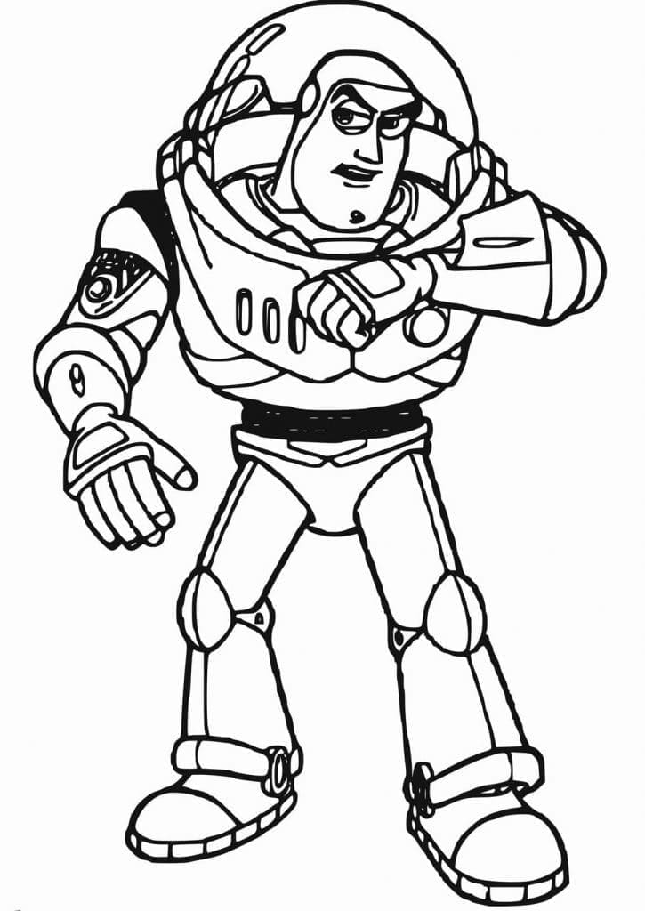 Buzz Lightyear Yazdırılabilir Çocuklar İçin Boyama Sayfası