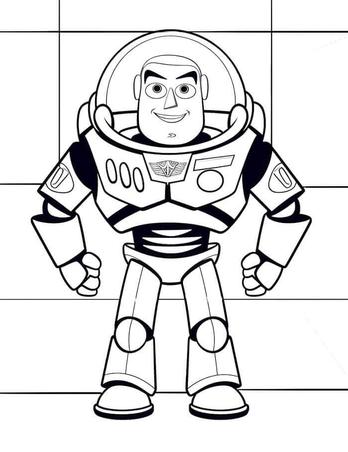 Buzz Lightyear Yazılabilir Boyama Sayfası
