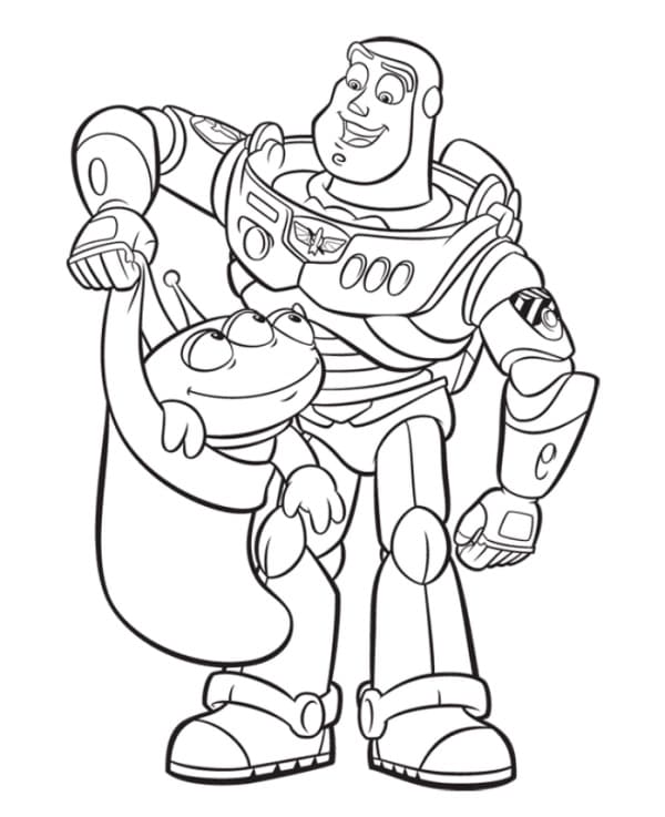 Buzz Lightyear Boyama Sayfası