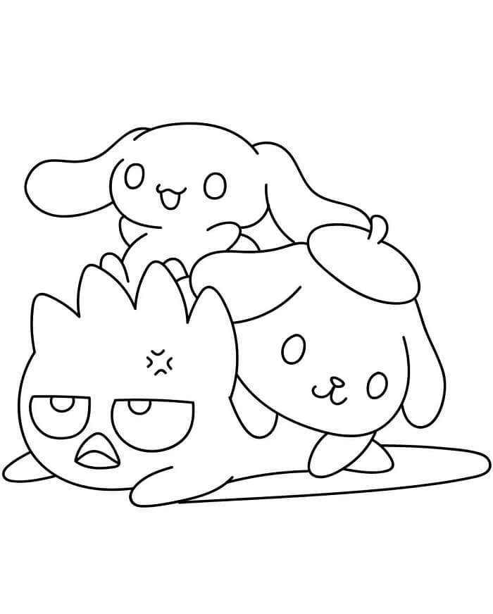 Cinnamoroll 1 Yaşındaki Çocuklar İçin Boyama Sayfası