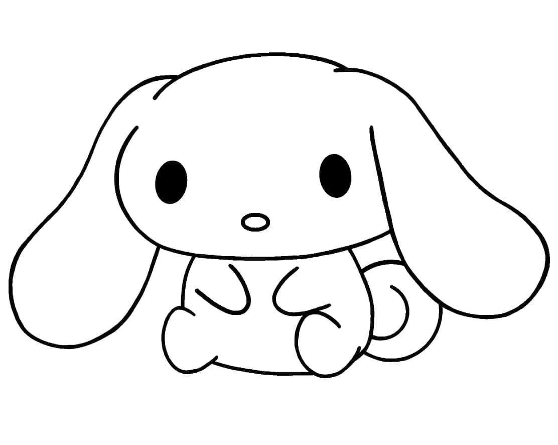 Cinnamoroll Sanrio Karakteri Boyama Sayfası