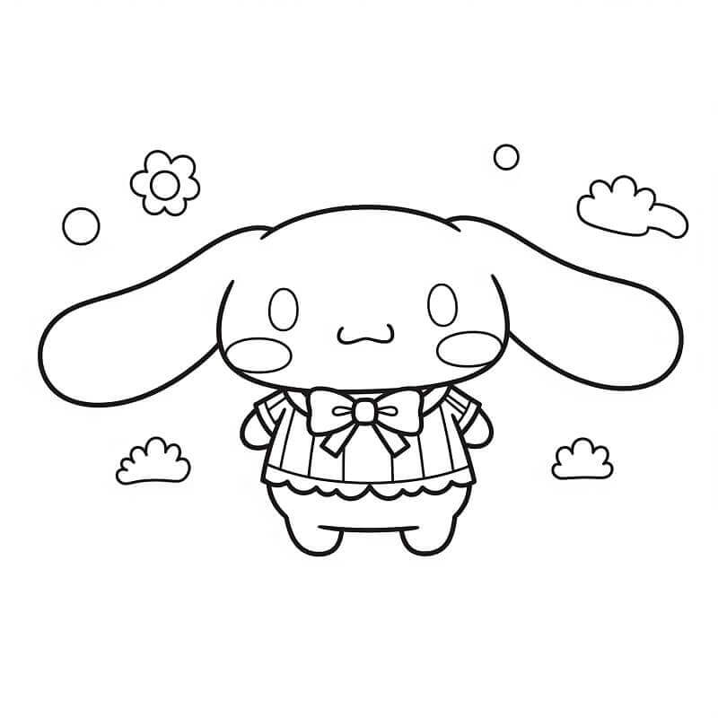 Cinnamoroll Sanrio'da Boyama Sayfası