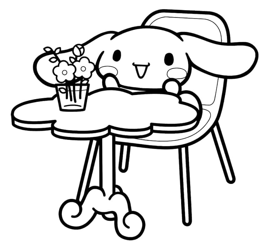 Cinnamoroll Sevimli Boyama Sayfası