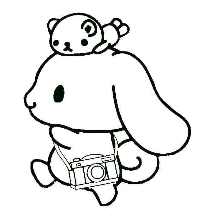 Cinnamoroll Ücretsiz Boyama Sayfası