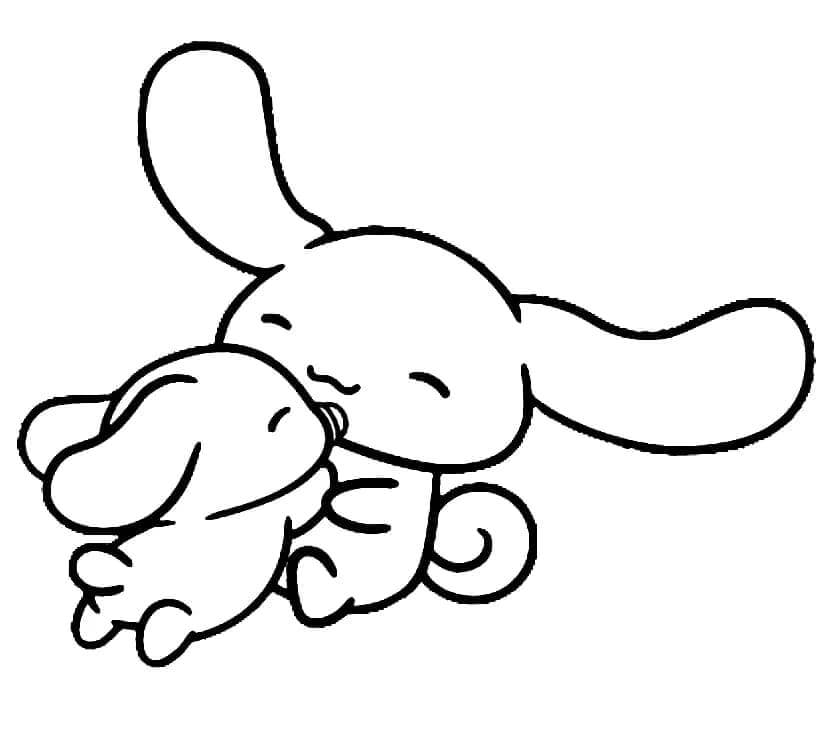 Cinnamoroll Yazdırılabilir Boyama Sayfası