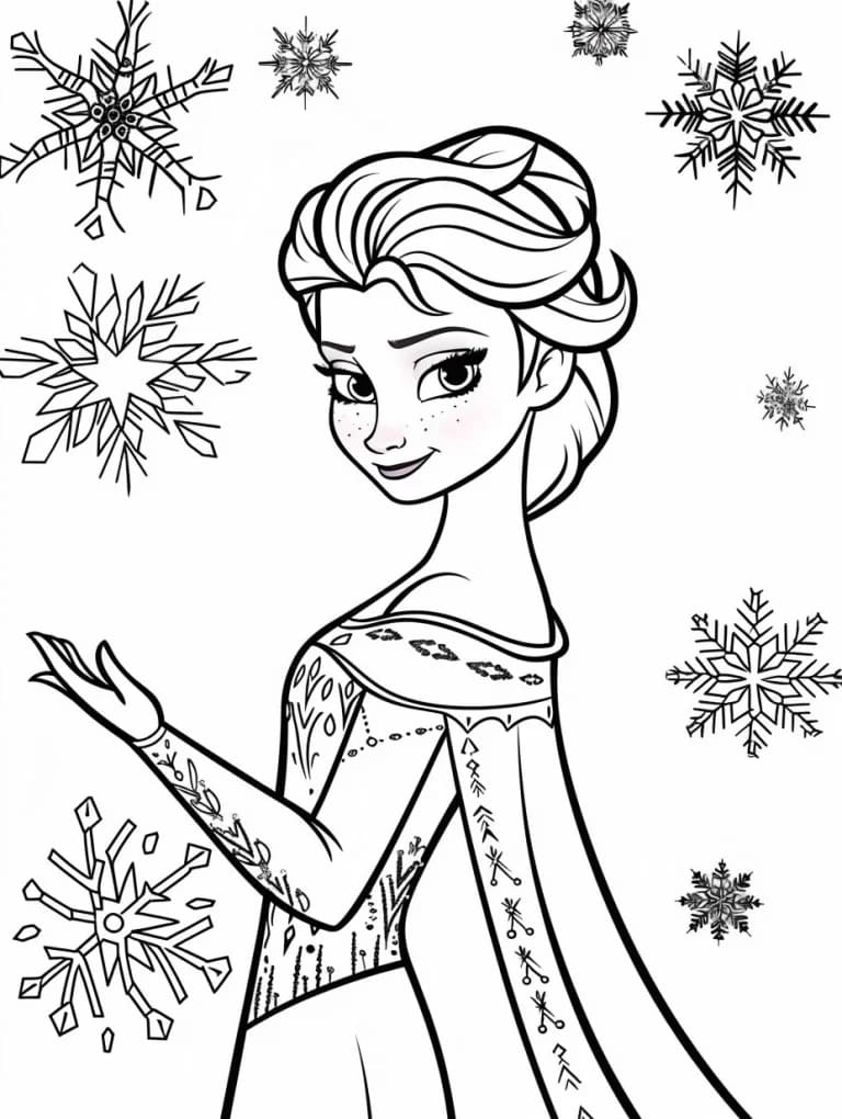 Disney Elsa Boyama Sayfası