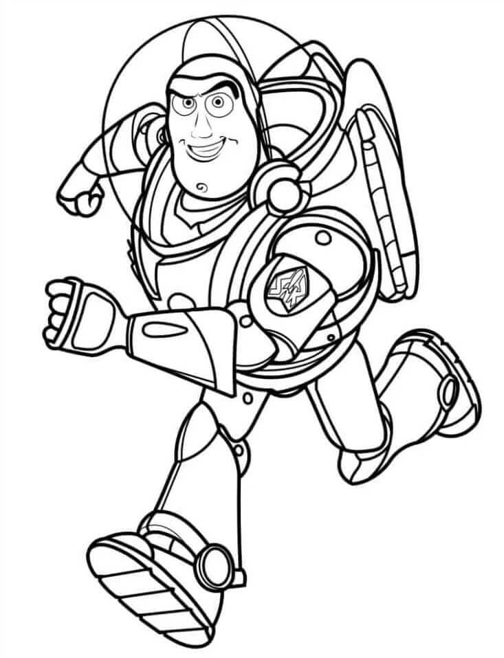 Disney Oyuncak Hikayesi Buzz Lightyear Boyama Sayfası